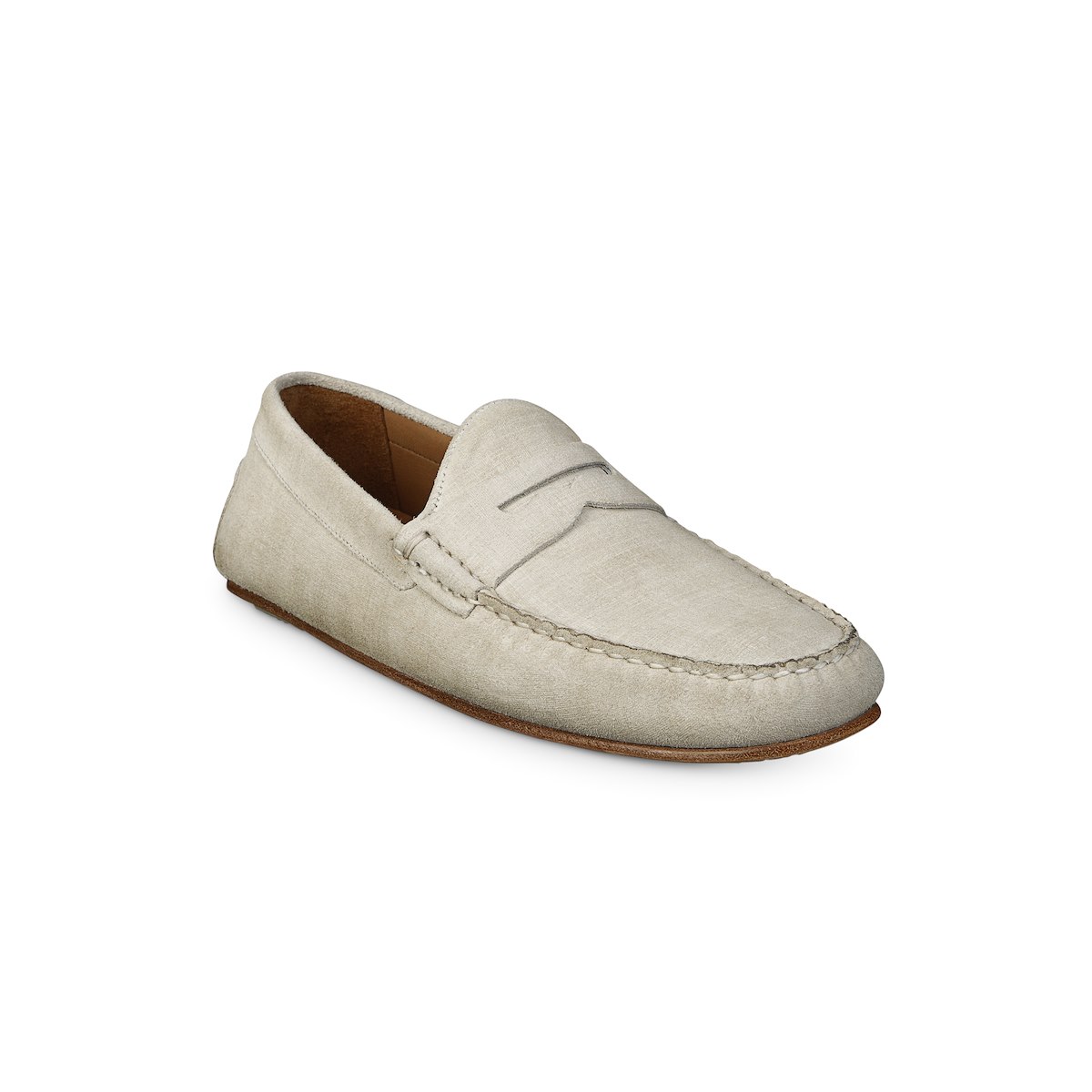 Allen Edmonds Super Sport Penny Loafer - Light Grey Suede  display picture 3