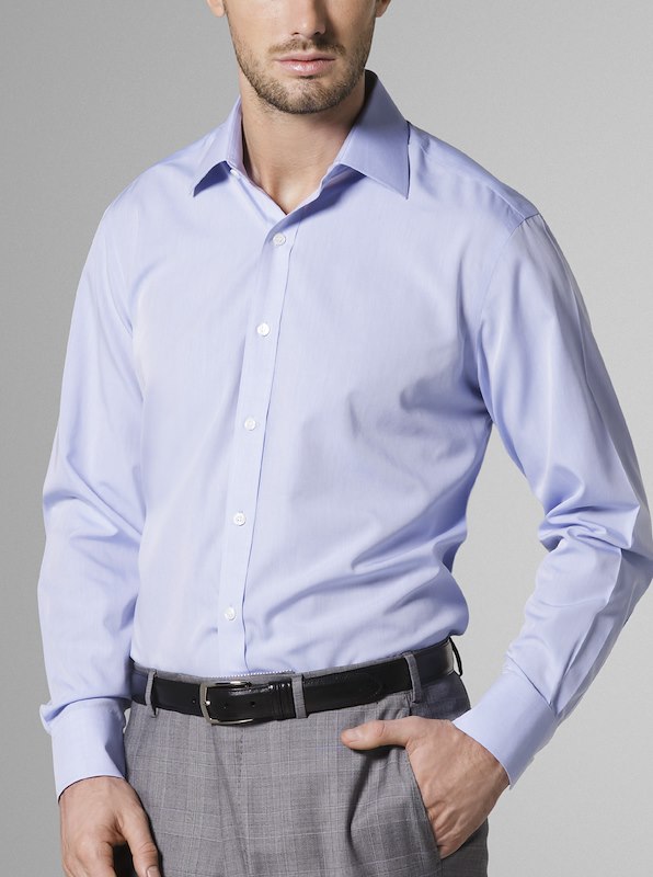 Wrinkle-Free Dress Shirt - Blue | J.Hilburn