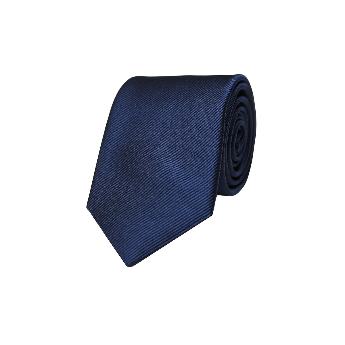Silk Diagonal Twill Tie - Navy | J.Hilburn