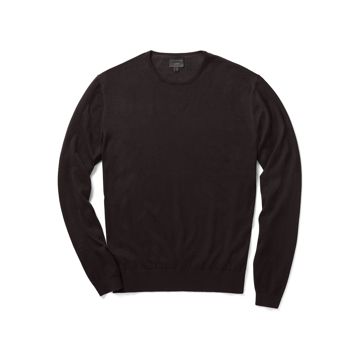 Cashmere Crewneck - Espresso Solid | J.Hilburn