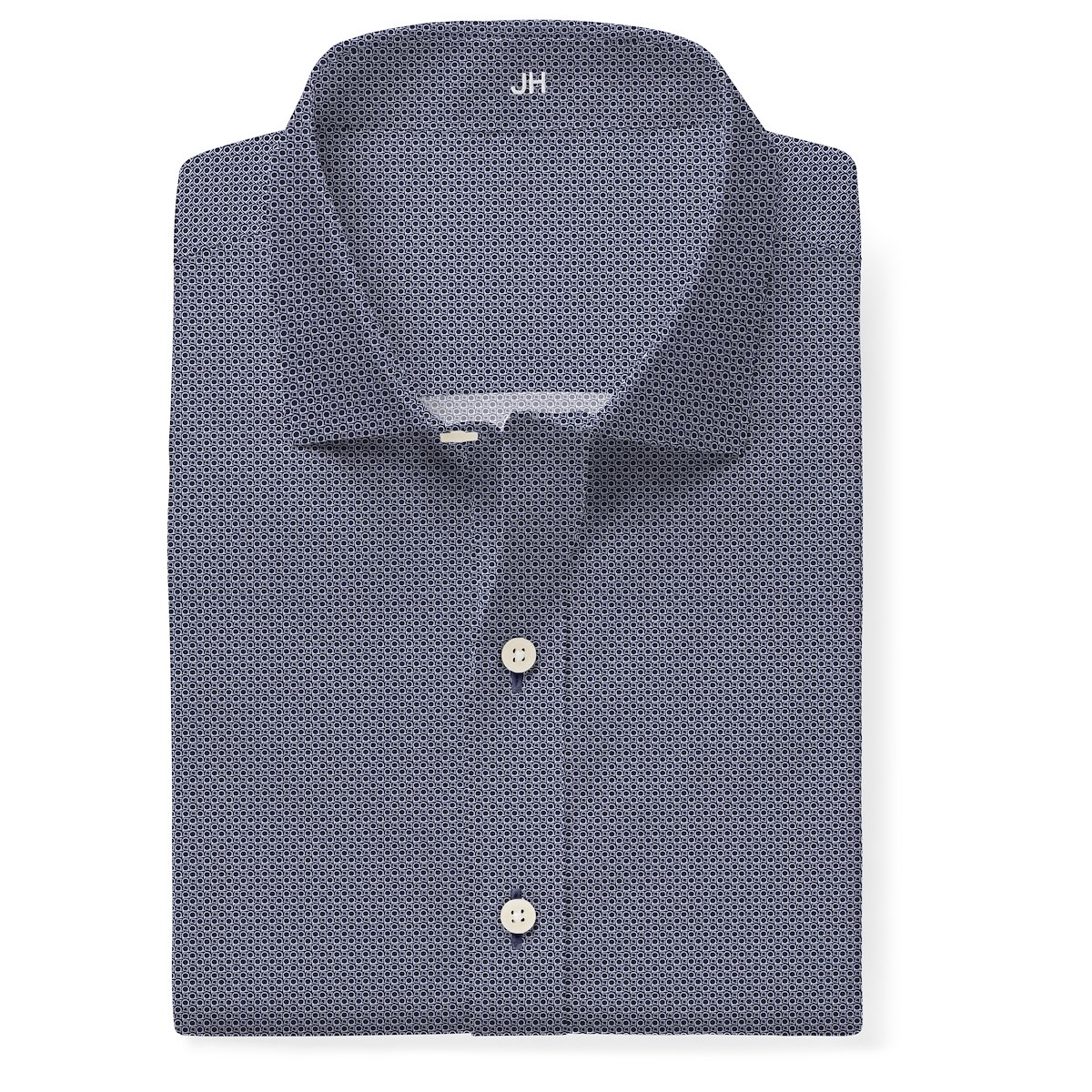 Blue and Ivory Performante Modern Print | J.Hilburn