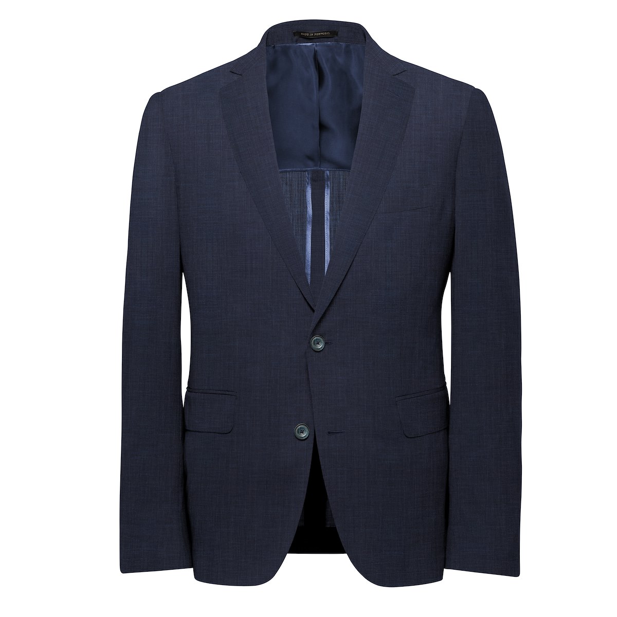 Navy Colombo Wool Silk | J.Hilburn