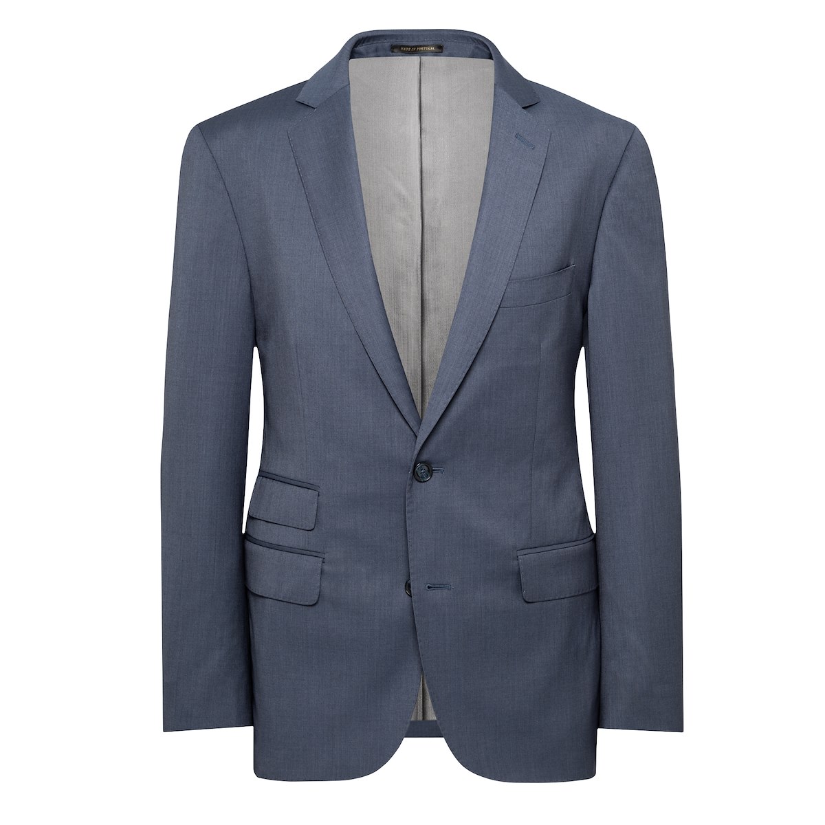 Storm Blue Melange Estrato Solid | J.Hilburn