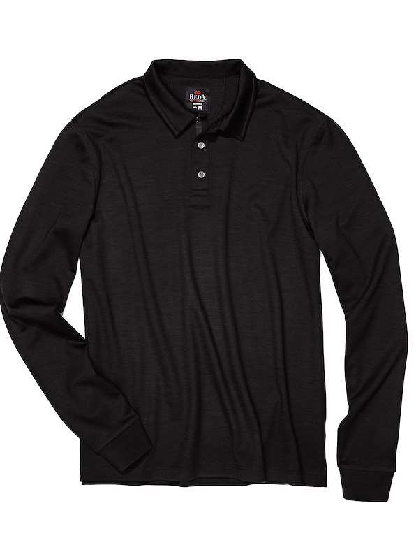 black long sleeve polo women's