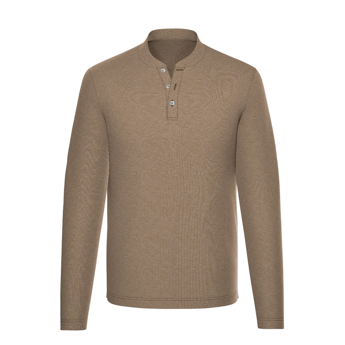 Natural Houndstooth Jacquard Knit J.Hilburn