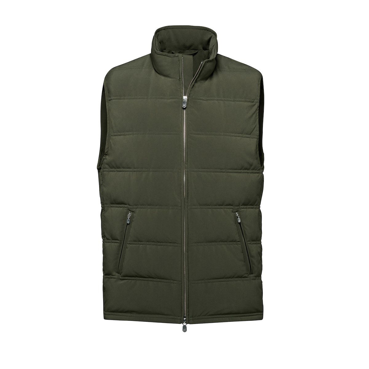 Olive Performance Down Puffer Vest | J.Hilburn