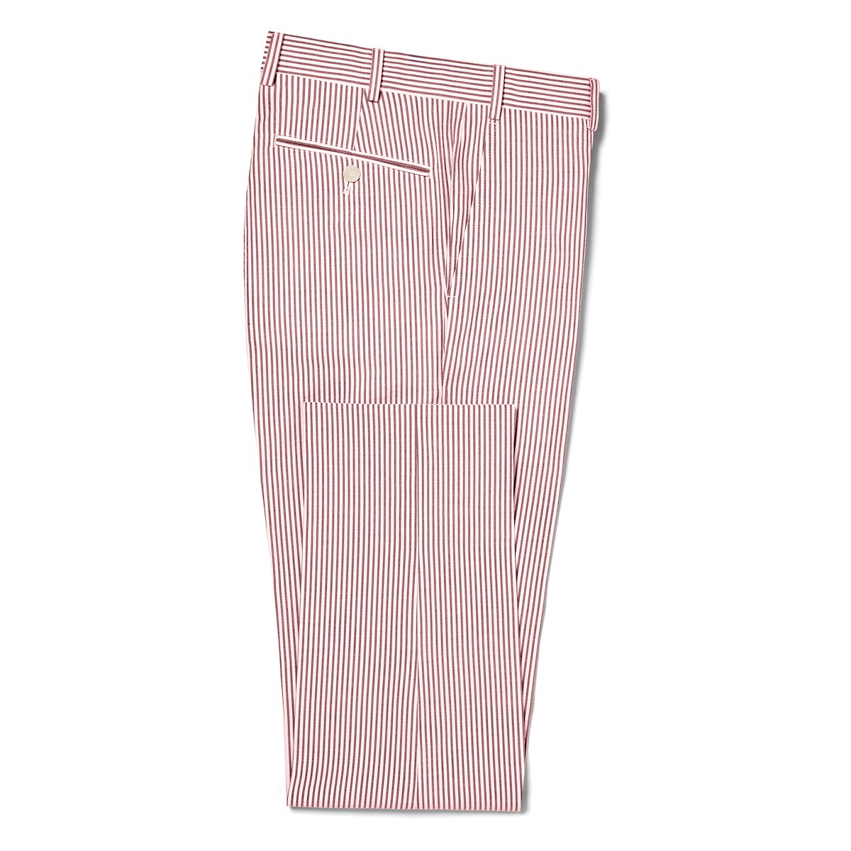 Mens Seersucker Stretch Pant Red