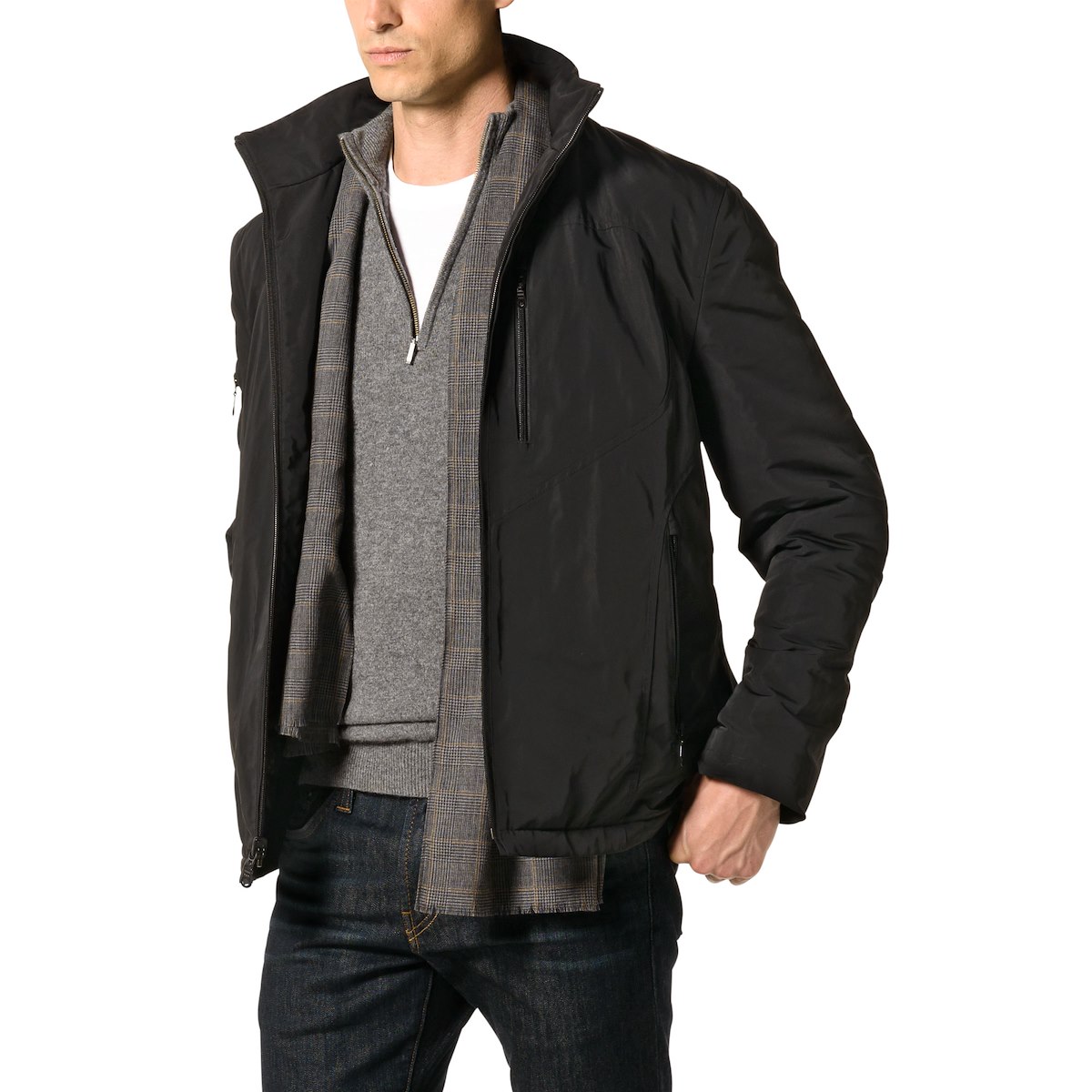 All Weather Roadster Jacket Black Jhilburn