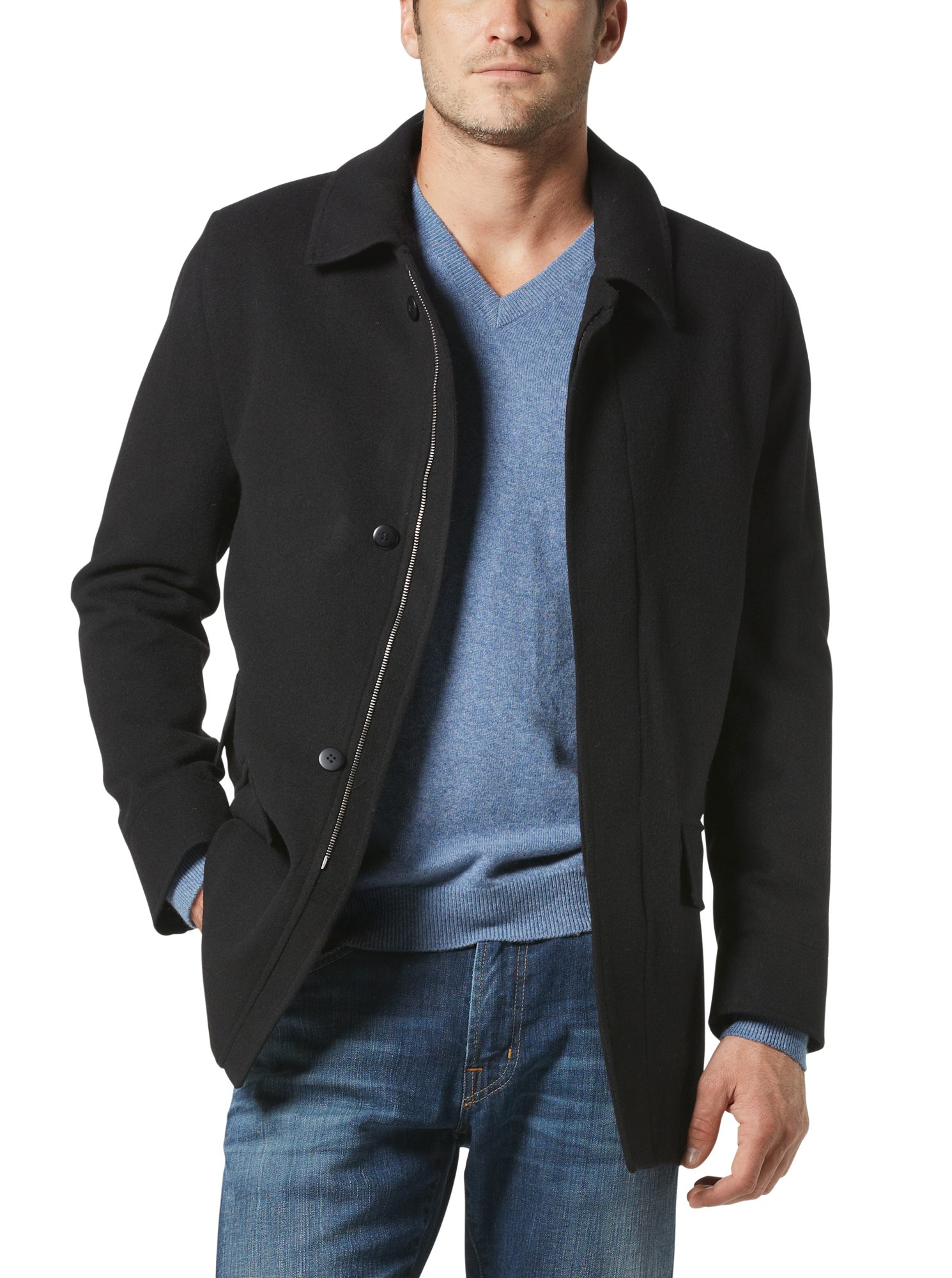 Driving Coat - Black | J.Hilburn