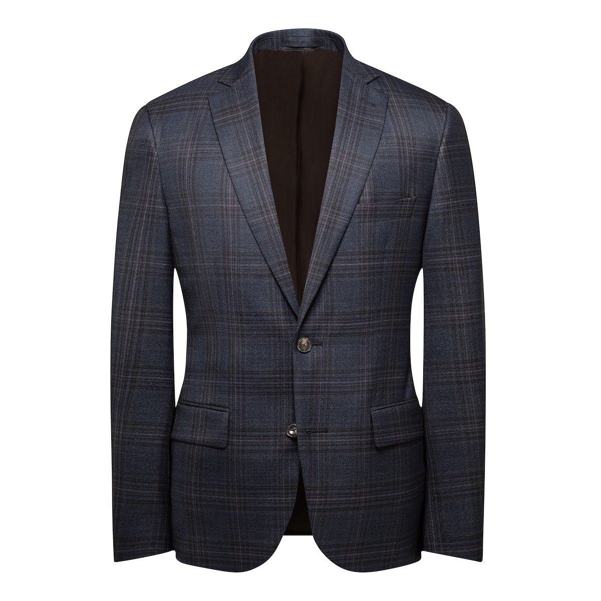 Navy Brown Plaid | J.Hilburn Navy Brown Plaid | J.Hilburn