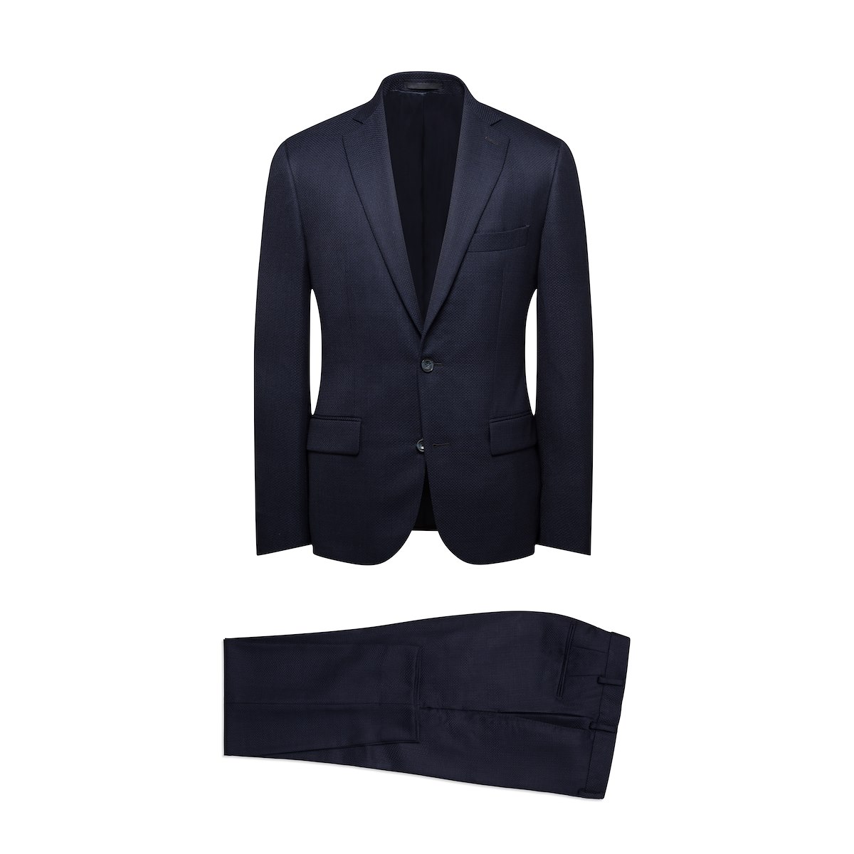 Navy Jacquard Texture | J.Hilburn