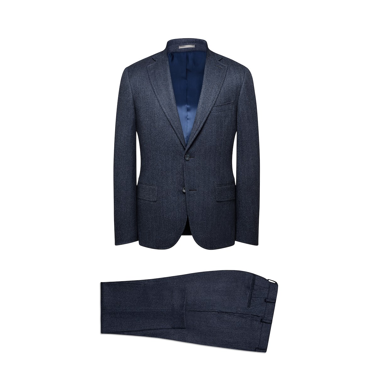 Navy Speckled Herringbone | J.Hilburn