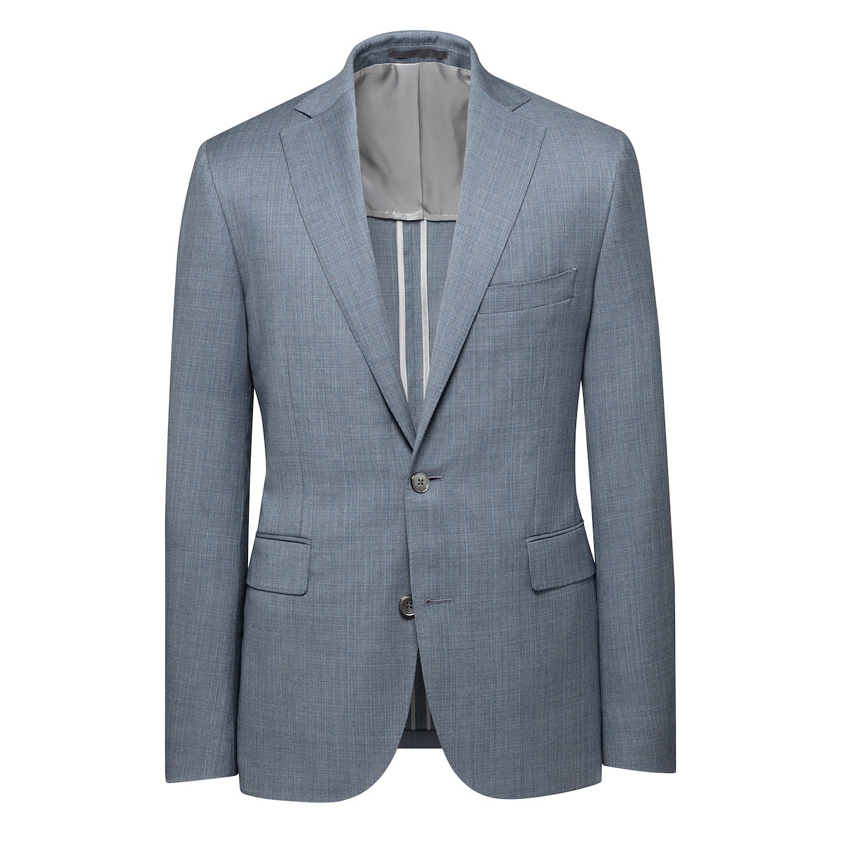 Light Blue and Natural Blended Plaid | J.Hilburn