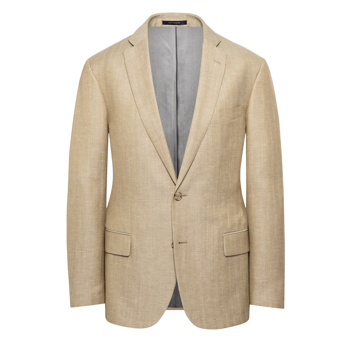 Taupe Slub Herringbone | J.Hilburn