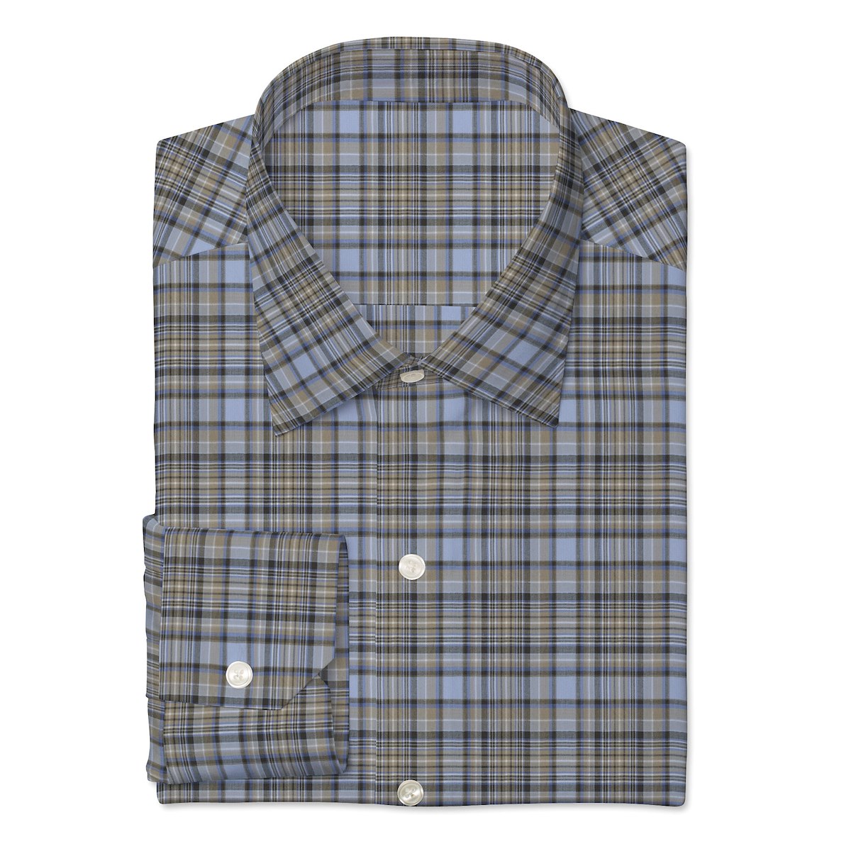 Blue/Khaki Multi Plaid J.Hilburn
