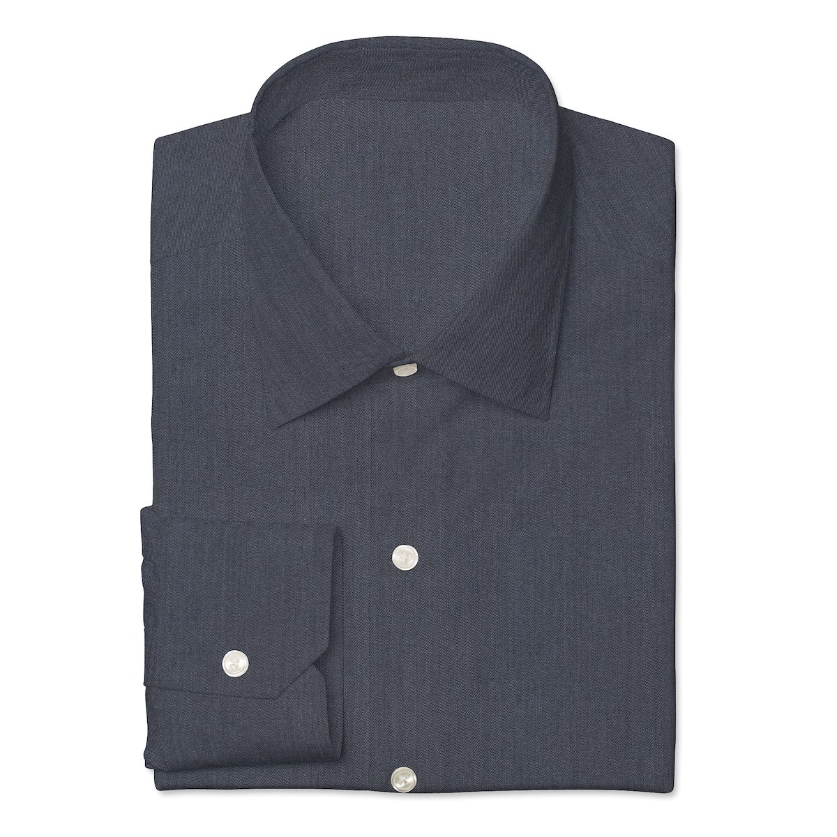 Navy Melange Fine Chambray | J.Hilburn