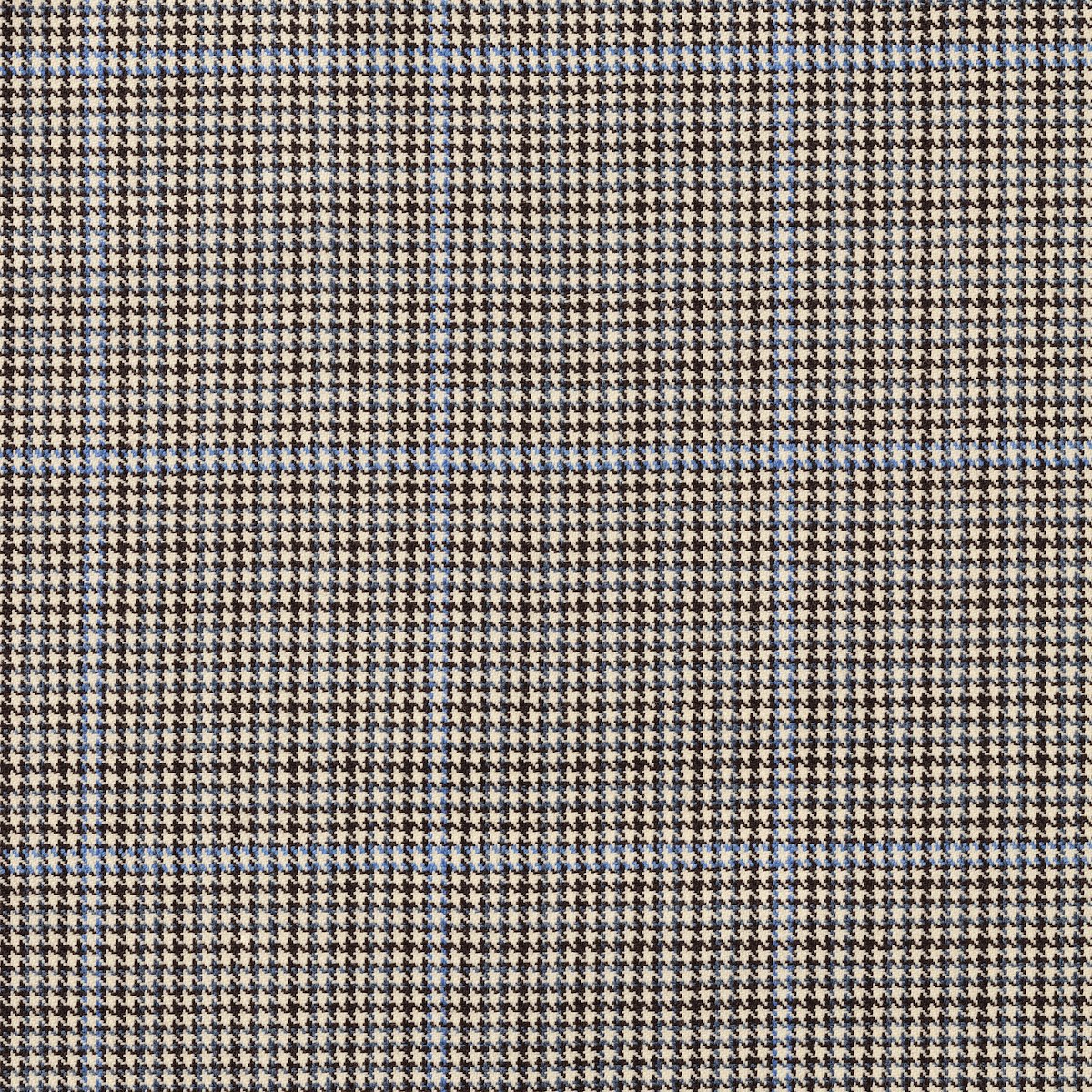 Tan Brown with Light Blue Houndstooth Check | J.Hilburn