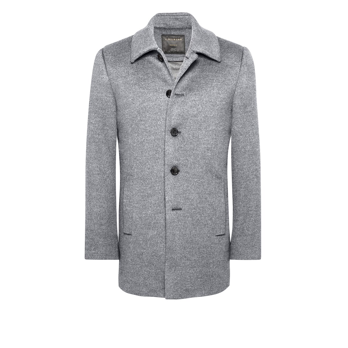 Car CoatGrey Mélange Cashmere J.Hilburn