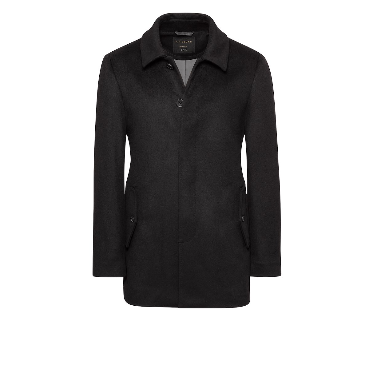 Black WoolCar Coat J.Hilburn