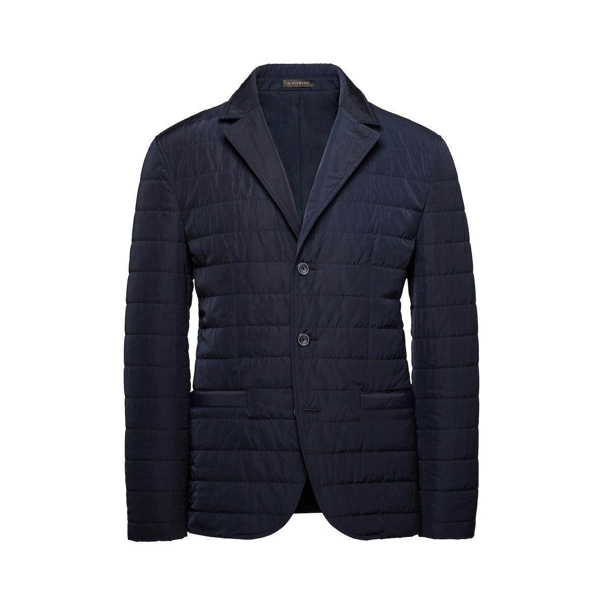 Navy Tech Quilted Blazer | J.Hilburn