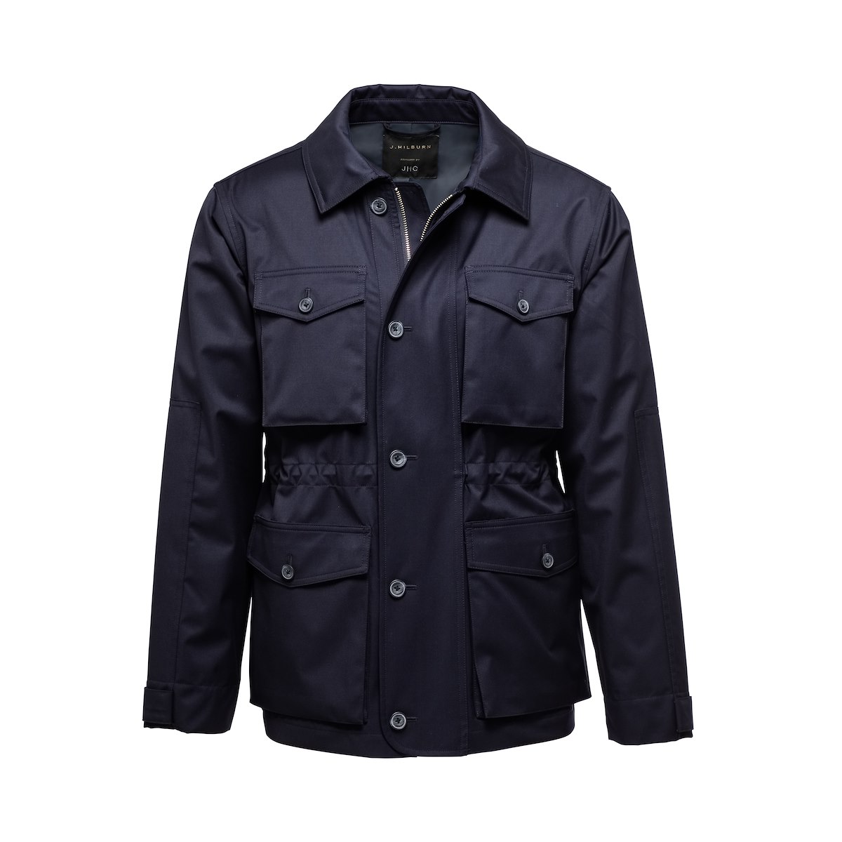 Navy with Mid-Blue Solid Field Jacket | J.Hilburn
