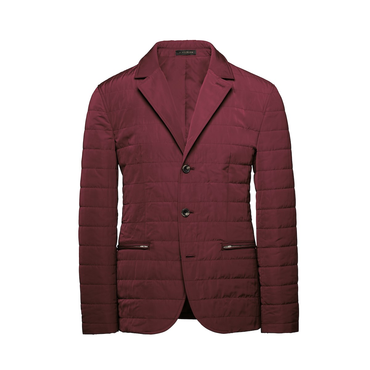 Plum Tech Quilted Blazer J Hilburn