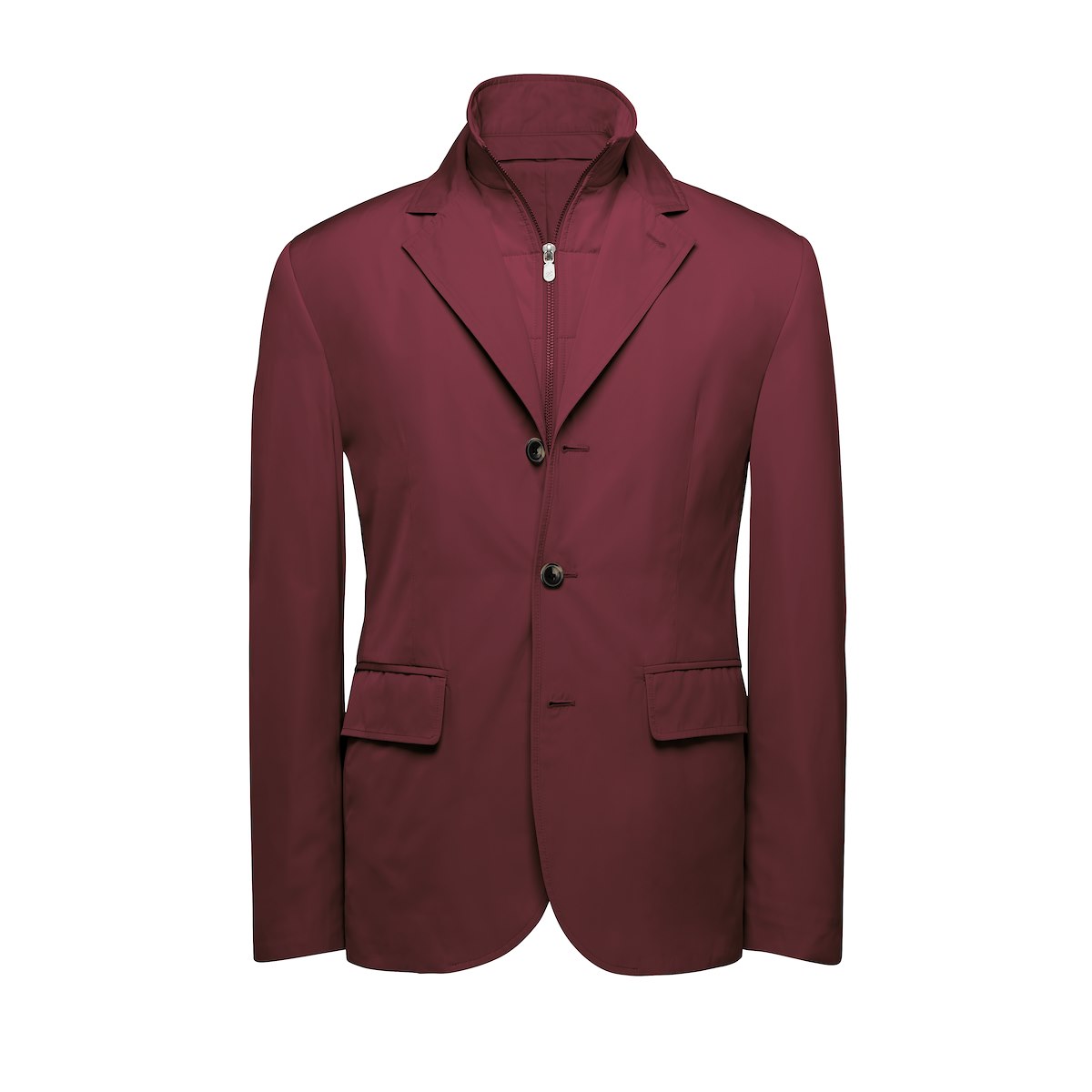 Plum Tech Vest Front Blazer J Hilburn