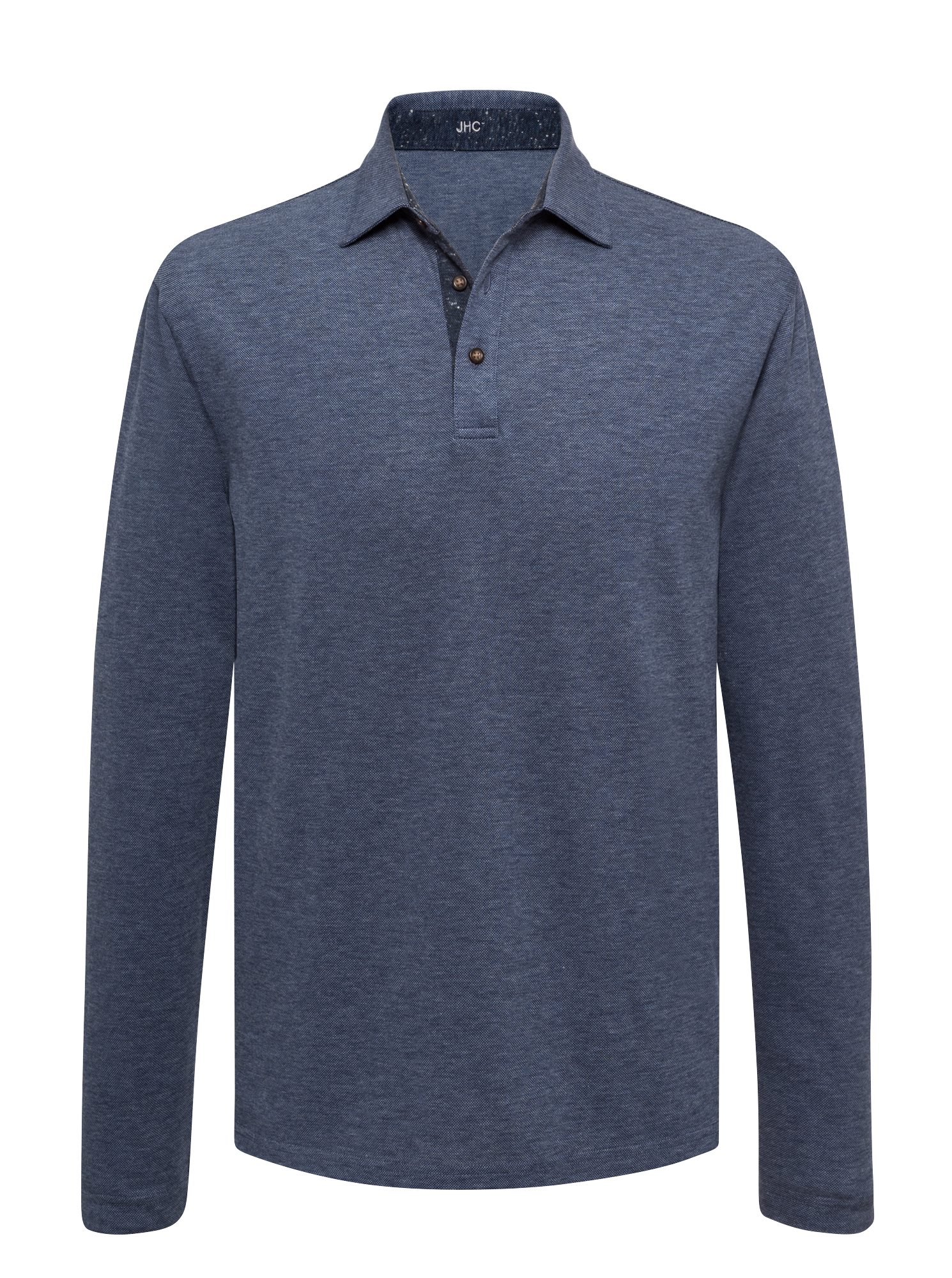 Medium Blue Mélange Pique | J.Hilburn