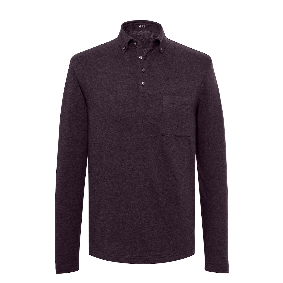 Deep Berry Mélange Performance Jersey | J.Hilburn