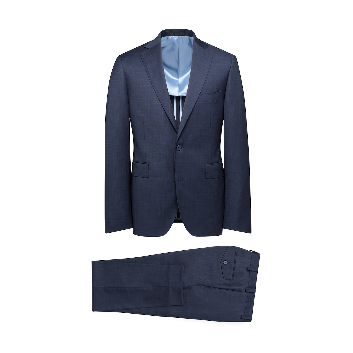 Navy Tonal Flexo Check | J.Hilburn