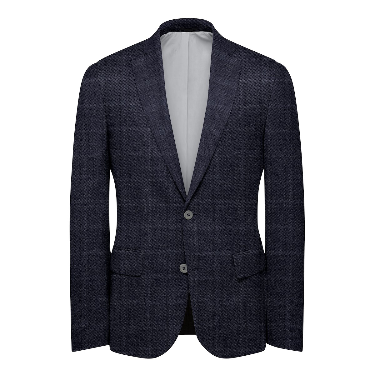 Navy Flexo Tonal Plaid | J.Hilburn