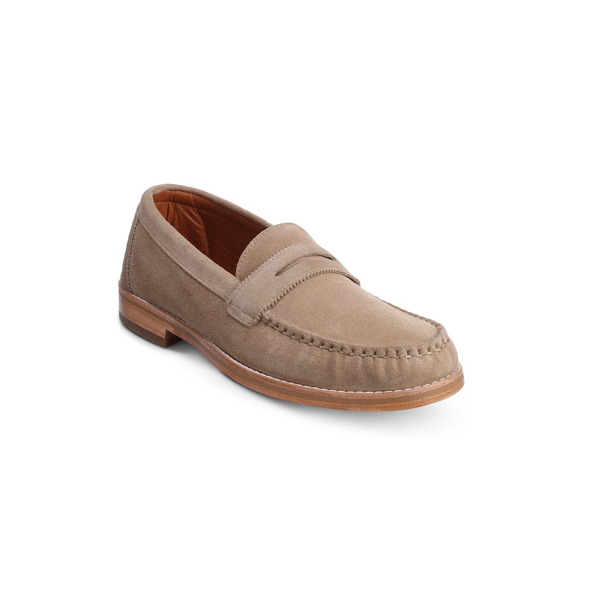 Allen Edmonds Dylan Penny - Bone Suede | J.Hilburn display picture 1