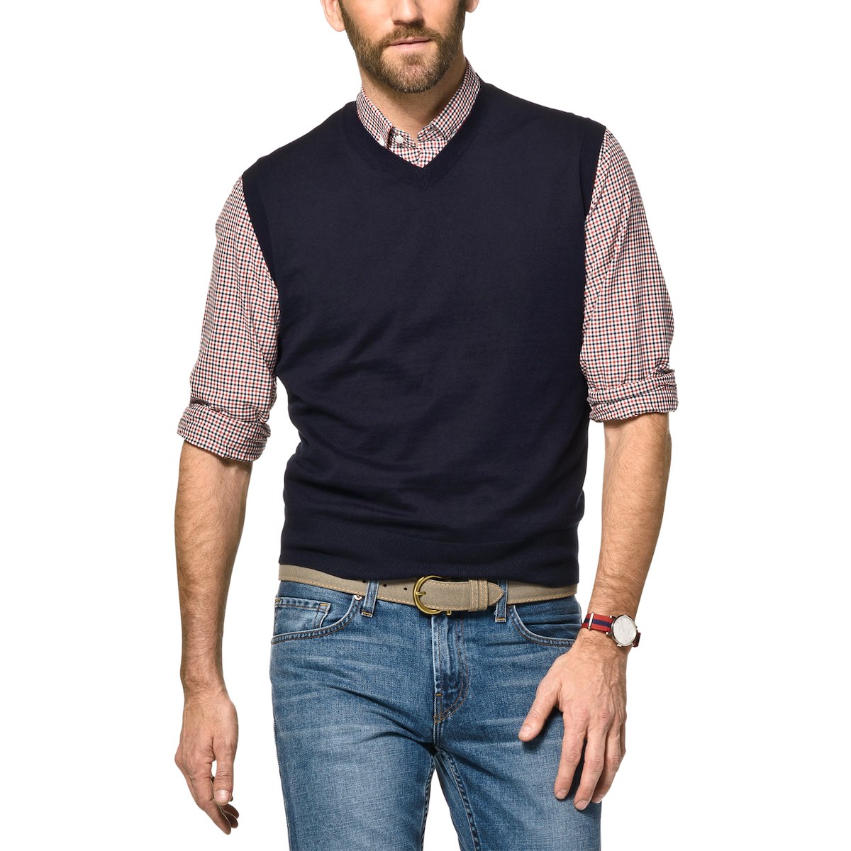 Sweater Vest - Navy | J.Hilburn