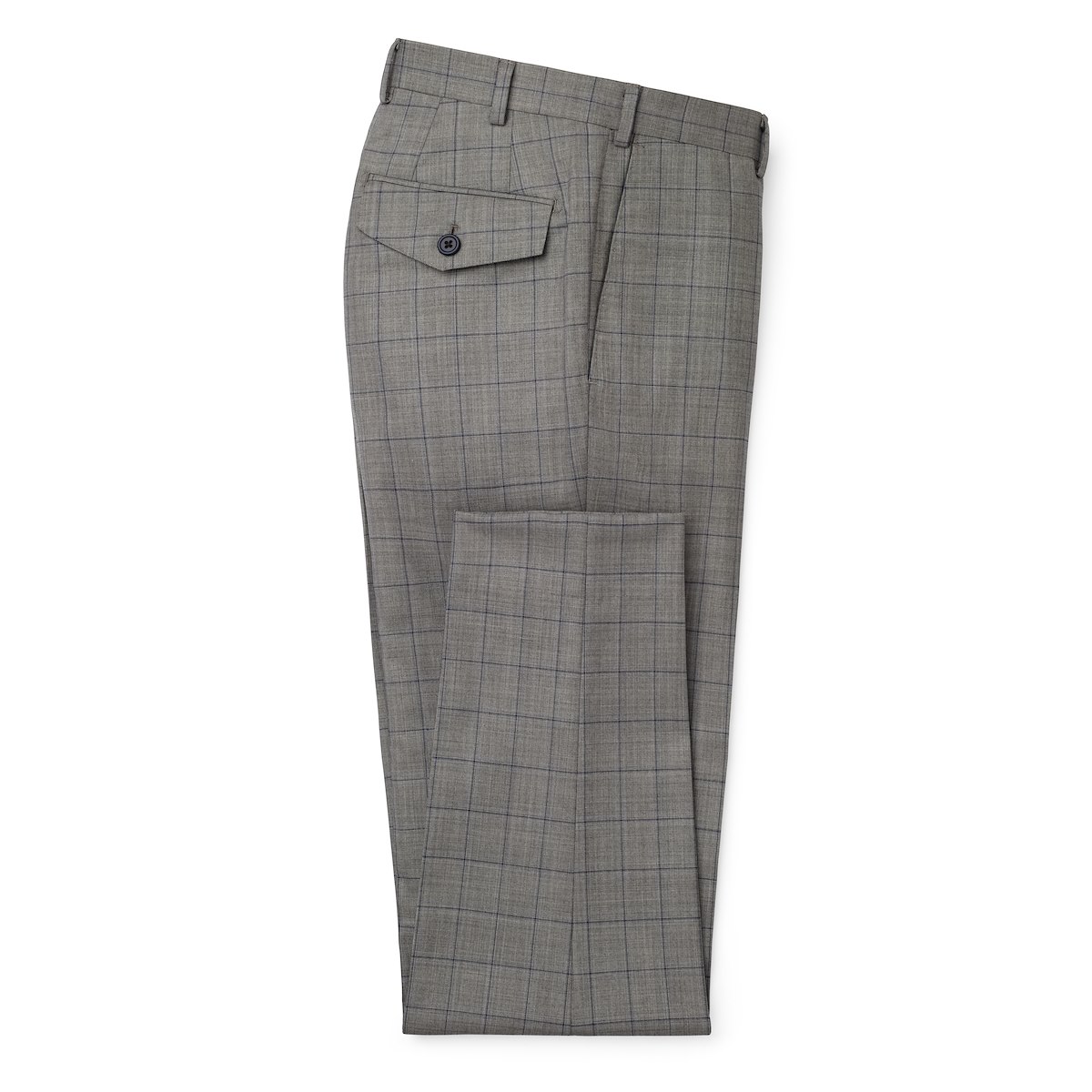 Pale Grey with Navy Windowpane | J.Hilburn