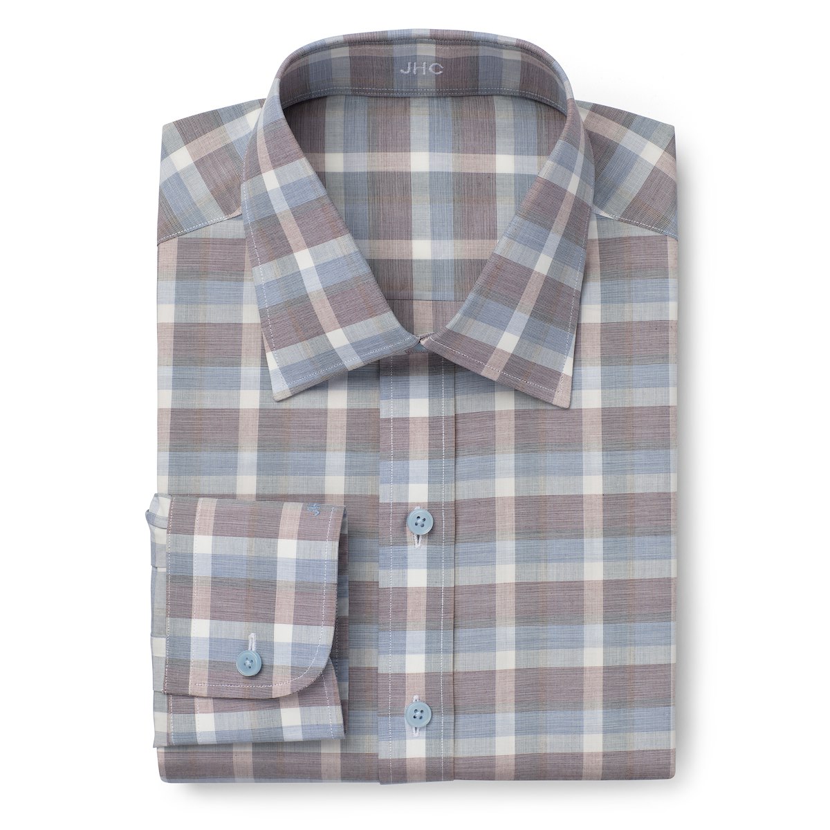 Muted Burgundy/Blue Plaid J.Hilburn