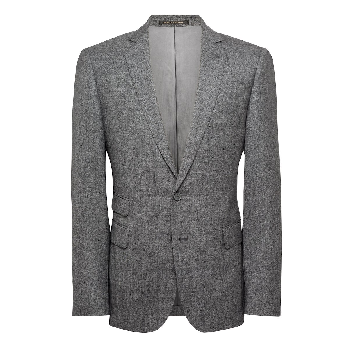 Deep Charcoal Fancy Suiting Check | J.Hilburn